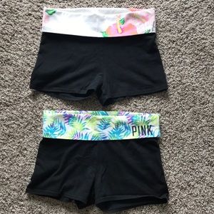 Bundle PINK Yoga Shorties Size Medium